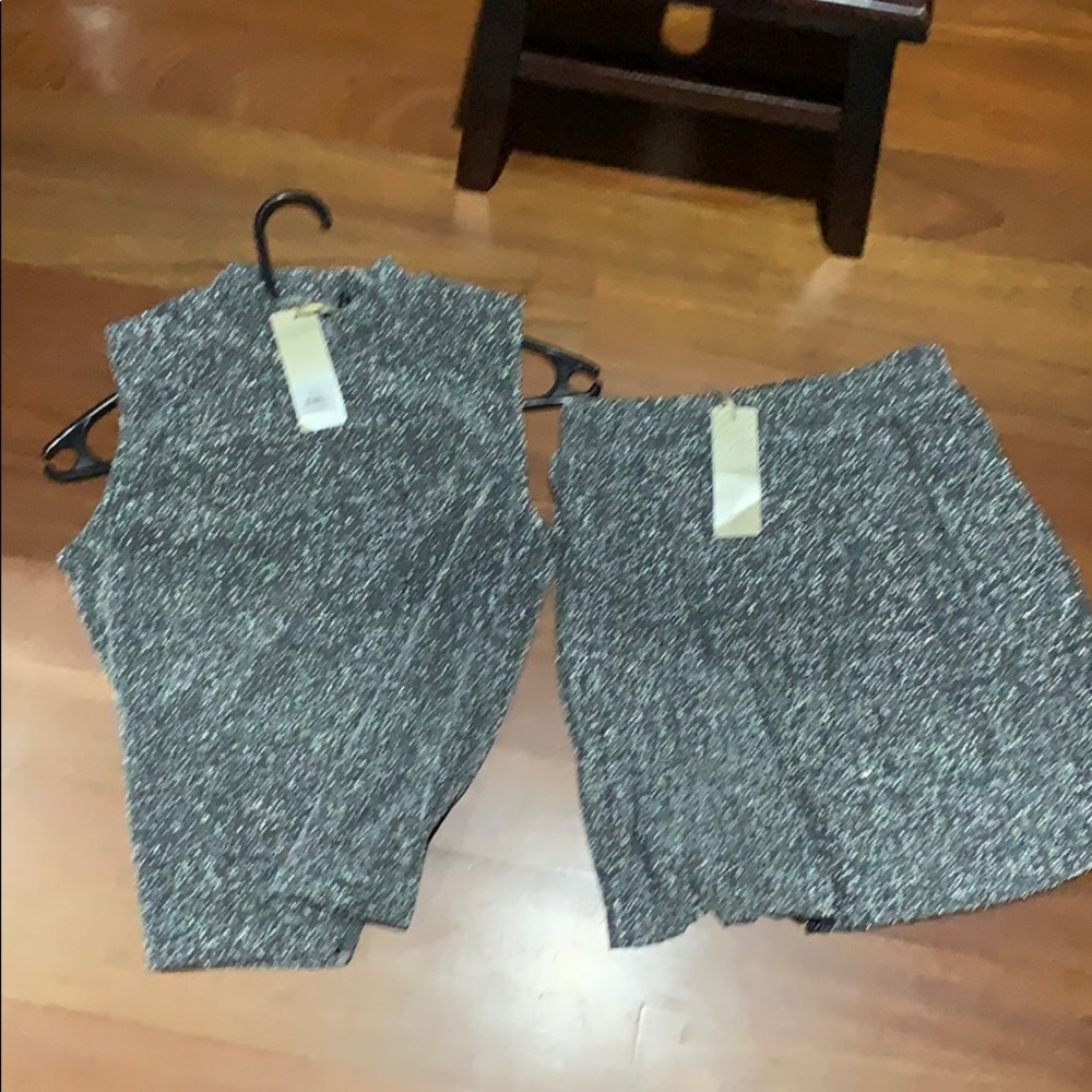 NWT silver sparkle 2 piece